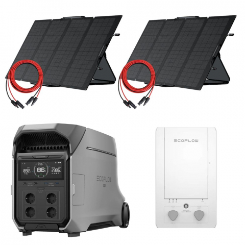 Generatoare Solare EcoFlow - Kit Generator Solar EcoFlow Delta Pro 3 + Smart Home Panel + panou solar 2 x 400W