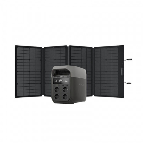 Kit Generator Solar Portabil 1024Wh 1800W EcoFlow Delta 3 + panou 160W [2]
