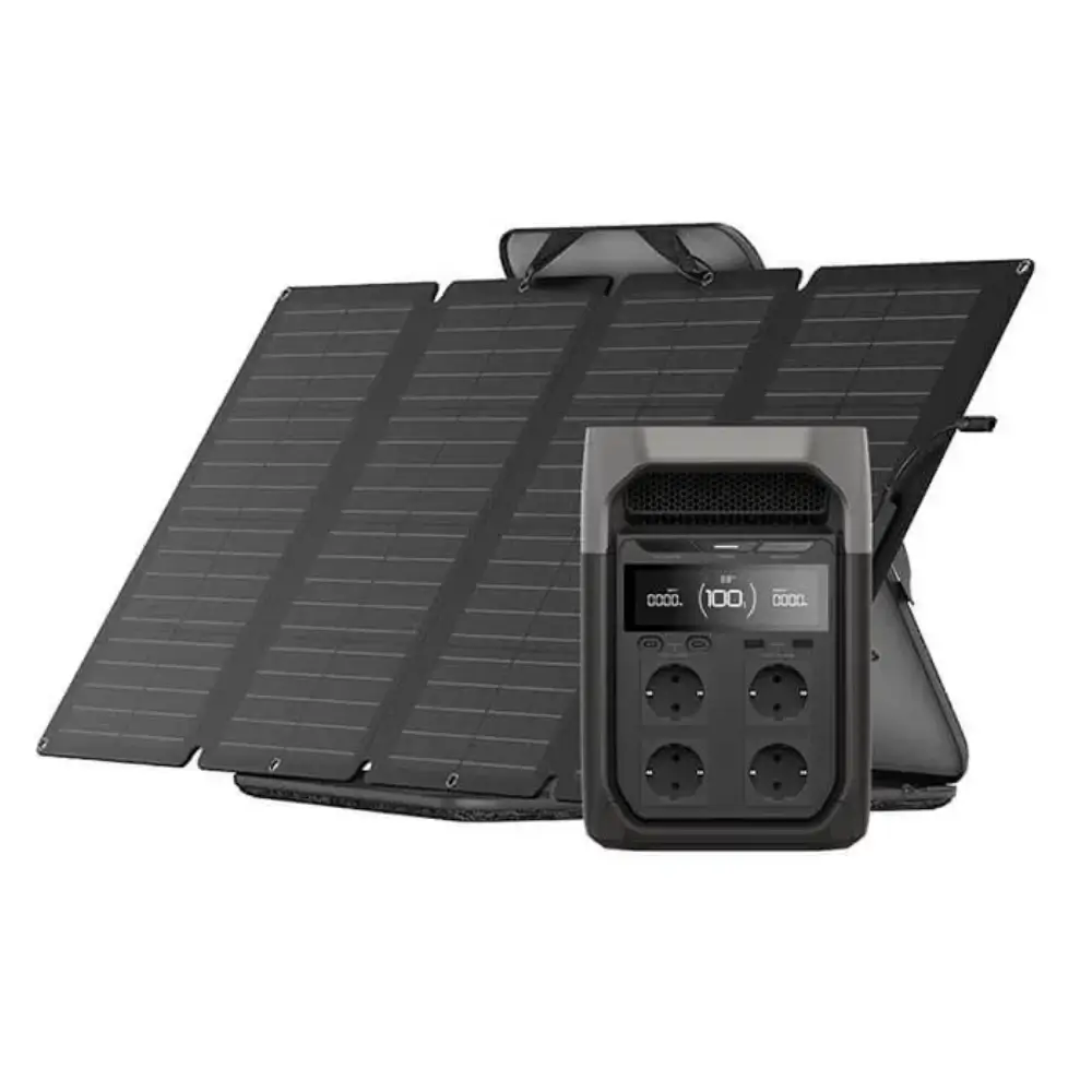 Generatoare Solare EcoFlow - Kit Generator Solar Portabil 1024Wh 1800W EcoFlow Delta 3 + panou 160W