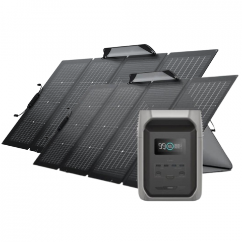 Generatoare Solare EcoFlow - Kit Generator Solar Portabil 1536Wh 1800W EcoFlow Delta 3 1500 cu panouri 2 x 220W