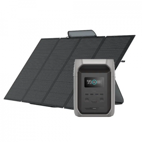 Kit Generator Solar Portabil 1536Wh 1800W EcoFlow Delta 3 1500 cu panou 400W [1]