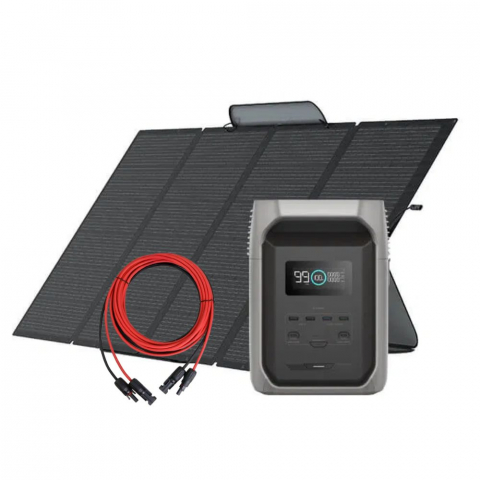 Generatoare Solare - Kit Generator Solar Portabil 1536Wh 1800W EcoFlow Delta 3 1500 cu panou 400W