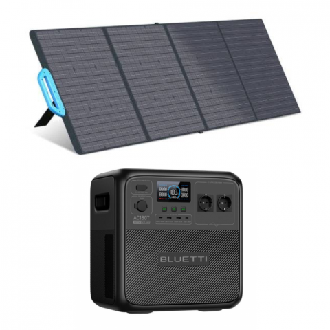 Kit Generator Solar Portabil 1800W 1,433Wh Bluetti AC180T + panou 200W [1]