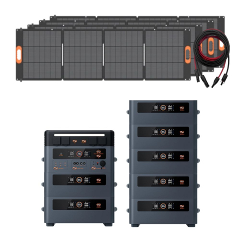 Generatoare solare Oscal - Kit generator solar portabil 2400W 16.9kWh Oscal PowerMax 2400Pro baterie auxiliara + panouri 4 x 200W