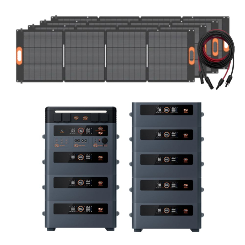 Generatoare solare Oscal - Kit generator solar portabil 2400W 18kWh Oscal PowerMax 2400Pro baterie auxiliara + panouri 4 x 200W