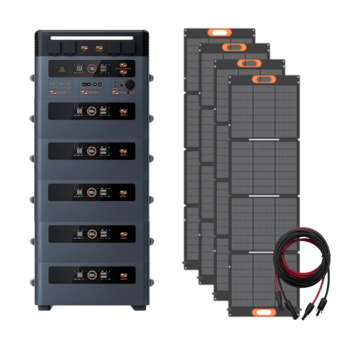 Generatoare solare Oscal - Kit generator solar portabil 2400W 11.95kWh Oscal PowerMax 2400Pro baterie auxiliara + panouri 4 x 200W