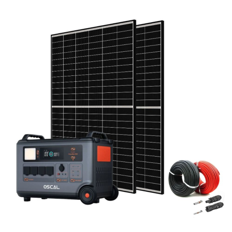 Toate generatoarele solare - Kit Generator solar Portabil 3600W 3600Wh Oscal PowerMax 3600 SE + panouri fotovoltaice 2 x 460W