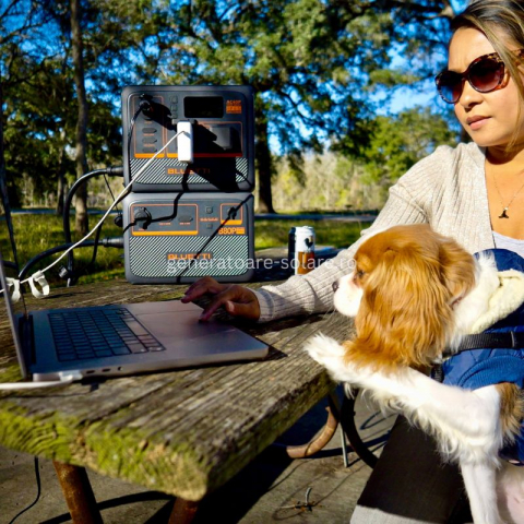 Kit Generator Solar Portabil 600W 1310Wh, Bluetti AC60P + B80P + panou 200W [22]