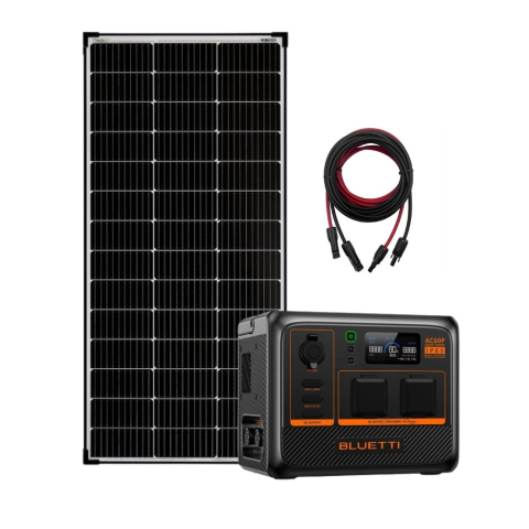 Generatoare Solare - Kit Generator Solar Portabil 600W 504Wh, Bluetti AC60P + panou rigid 150W