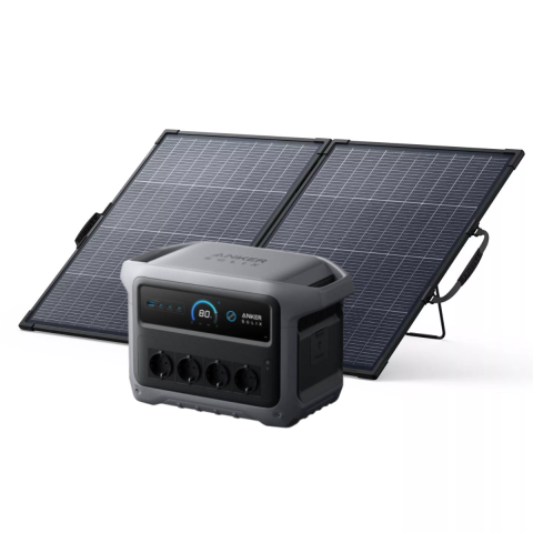 Toate generatoarele solare - Kit generator solar portabil Anker SOLIX C1000X Gen2 2000W 1024Wh + panou 100W