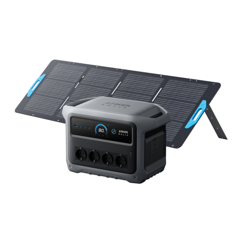 Generatoare Solare Anker - Kit generator solar portabil Anker SOLIX C1000X Gen2 2000W 1024Wh + panou 200W