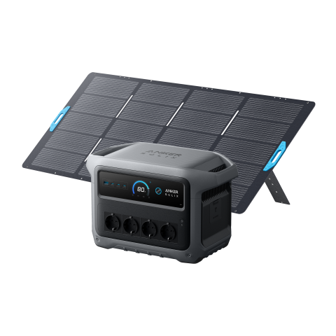Generatoare Solare Anker - Kit generator solar portabil Anker SOLIX C1000X Gen2 2000W 1024Wh + panou 400W