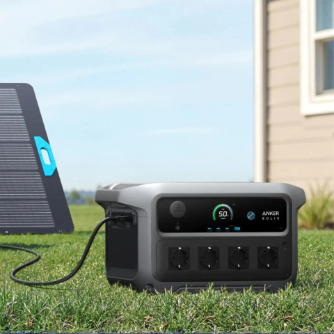 Kit generator solar portabil Anker SOLIX C2000 Gen 2, 2400W 2048Wh + 2X panouri 200W [12]