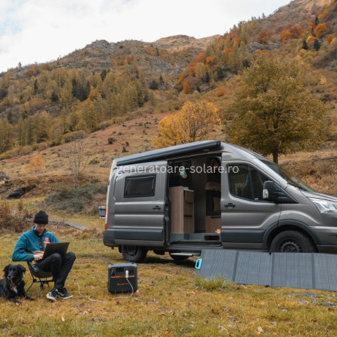 Kit Generator Solar Portabil Bluetti AC180P 1800W 1440Wh LifePO4 cu 2 x panou 200W [21]