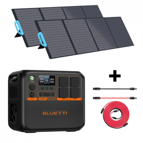 Generatoare Solare - Kit Generator Solar Portabil Bluetti AC200PL 2400W 2304Wh cu 2 x panou 200W