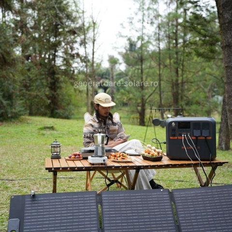 Kit Generator Solar Portabil Bluetti AC200PL 2400W 2304Wh cu 3 x panou 200W [12]