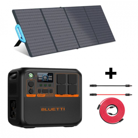 Generatoare Solare - Kit Generator Solar Portabil Bluetti AC200PL 2400W 2304Wh cu panou 200W