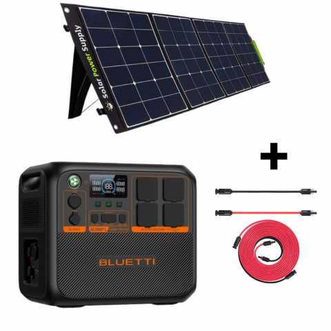 Generatoare Solare Bluetti - Kit Generator Solar Portabil Bluetti AC200PL 2400W 2304Wh cu panou 400W