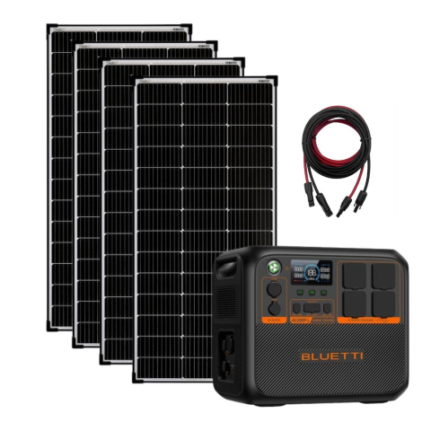 Generatoare Solare Bluetti - Kit Generator Solar Portabil Bluetti AC200PL 2400W 2304Wh cu panou rigid 4 x 150W