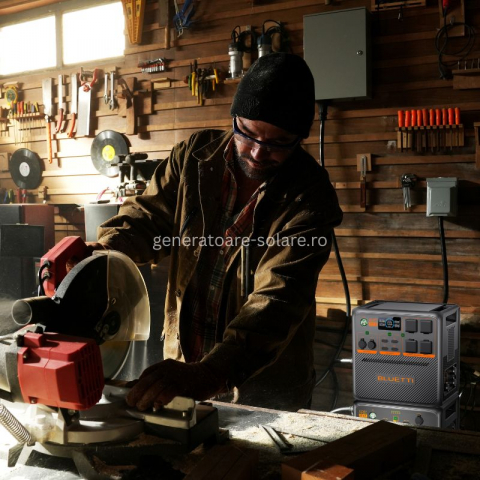 Kit Generator Solar Portabil Bluetti AC240P 2400W 1843Wh LifePO4 cu 2 x panou 200W [12]