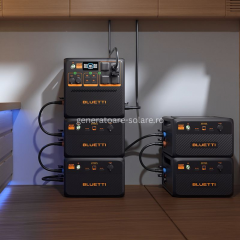 Kit Generator Solar Portabil Bluetti AC240P 2400W 1843Wh LifePO4 cu 3 x panou 200W [16]