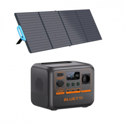 Generatoare Solare Bluetti - Kit generator solar portabil Bluetti AC50P 700W 504Wh + panou 200W Bluetti