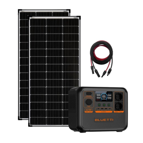 Generatoare Solare Bluetti - Kit Generator Solar Portabil Bluetti AC70P 1000W 864Wh LifePO4 + panou rigid 2 x 150W