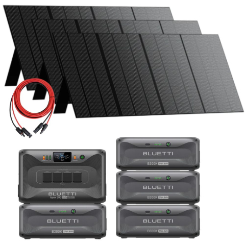 Generatoare Solare Bluetti - Kit generator solar portabil Bluetti Apex 300 3840W 13.8kWh + 3 panouri 350W