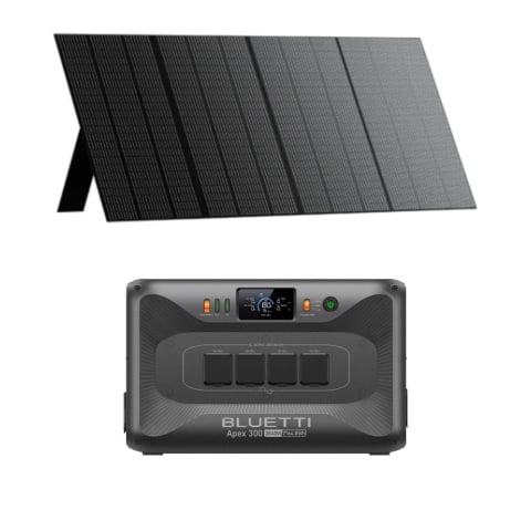 Portable Solar Generators - Kit generator solar portabil Bluetti Apex 300 3840W 2765Wh + panou 350W
