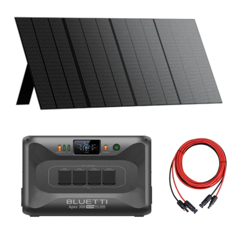 Generatoare Solare Bluetti - Kit generator solar portabil Bluetti Apex 300 3840W 2765Wh + panou 350W