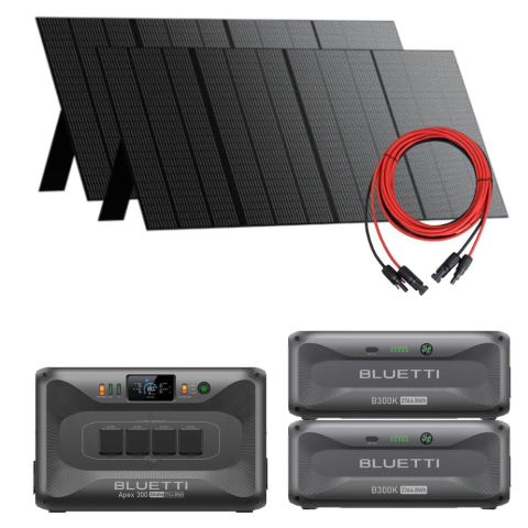 Generatoare Solare Bluetti - Kit generator solar portabil Bluetti Apex 300 3840W 8.2kWh + 2 panouri 350W