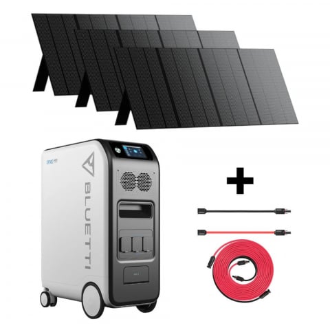 Generatoare Solare - Kit Generator Solar Portabil Bluetti Power Oak 3000W 5100Wh Ep500Pro + 3*Pv350