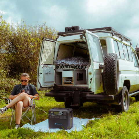 Kit Generator Solar Portabil Bluetti Poweroak 2200W 2048Wh Ac200Max + 2 X panou 400W [21]