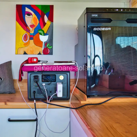 Kit Generator Solar Portabil Bluetti Poweroak 600W 268Wh Eb3A + Panou 200W SP200 [16]