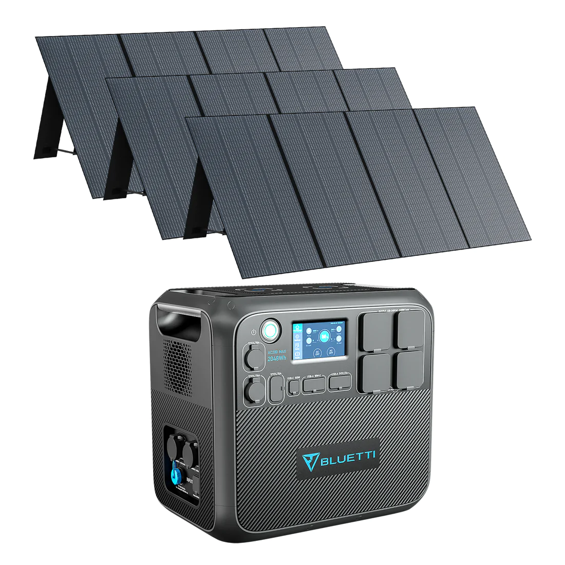 Kit Generator Solar Portabil Bluetti Poweroak 2200W 2048Wh Ac200Max + 3 X PV350 [1]