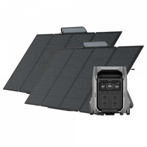 Kit Generator Solar Portabil EcoFlow Delta Pro 3 4000W 4096Wh cu panouri 2 x 400W [1]