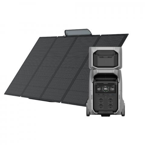 Kit Generator Solar Portabil EcoFlow Delta Pro 3 4000W 8192Wh cu panou 400W [1]