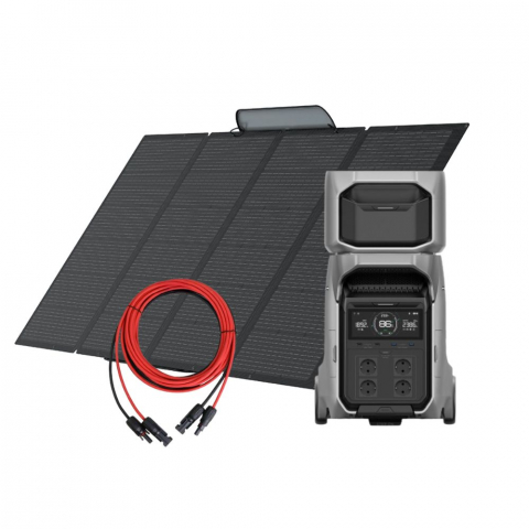 Generatoare Solare - Kit Generator Solar Portabil EcoFlow Delta Pro 3 4000W 8192Wh cu panou 400W