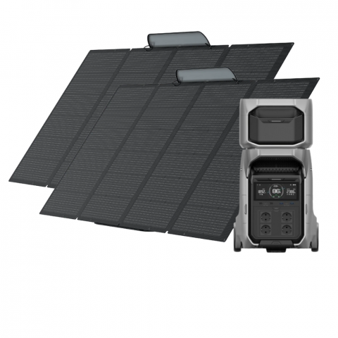 Kit Generator Solar Portabil EcoFlow Delta Pro 3 4000W 8192Wh cu panouri 2 x 400W [1]