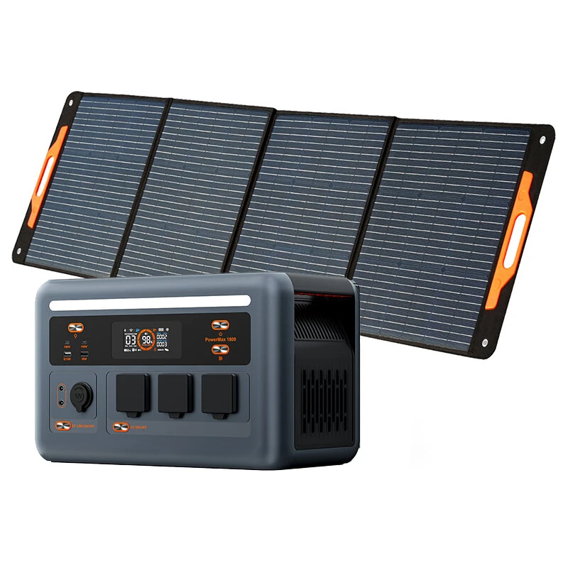 Toate generatoarele solare - Kit generator solar portabil OSCAL PowerMax 1800, 1800W 1024Wh + panou solar 200W