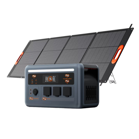 Generatoare Solare - Kit generator solar portabil OSCAL PowerMax 1800, 1800W 1024Wh + panou solar 200W PM200 Plus