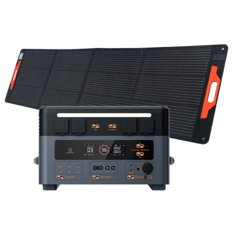 Generatoare solare Oscal - Kit generator solar portabil Oscal PowerMax 2400Pro 2400W 2016Wh + panou 200W