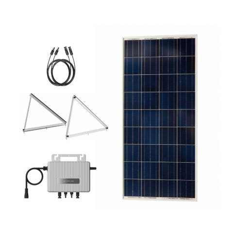 Kituri Solare - Kit solar de balcon 130Wp cu microinvertor 800W si suport reglabil