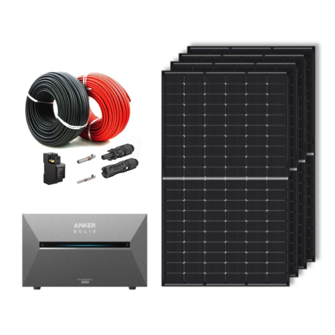 Kituri solare pentru balcon - Kit Solar Fotovoltaic Balcon Anker SOLIX Solarbank 3, 1840W (4 x 460W), Baterie 2,68kWh, Invertor 800W, Smart Meter Inclus