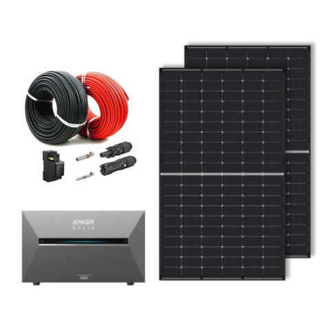 Kituri solare pentru balcon - Kit Solar Fotovoltaic Balcon Anker SOLIX Solarbank 3, 960W (2 x 460W), Baterie 2,68kWh, Invertor 800W, Smart Meter Inclus