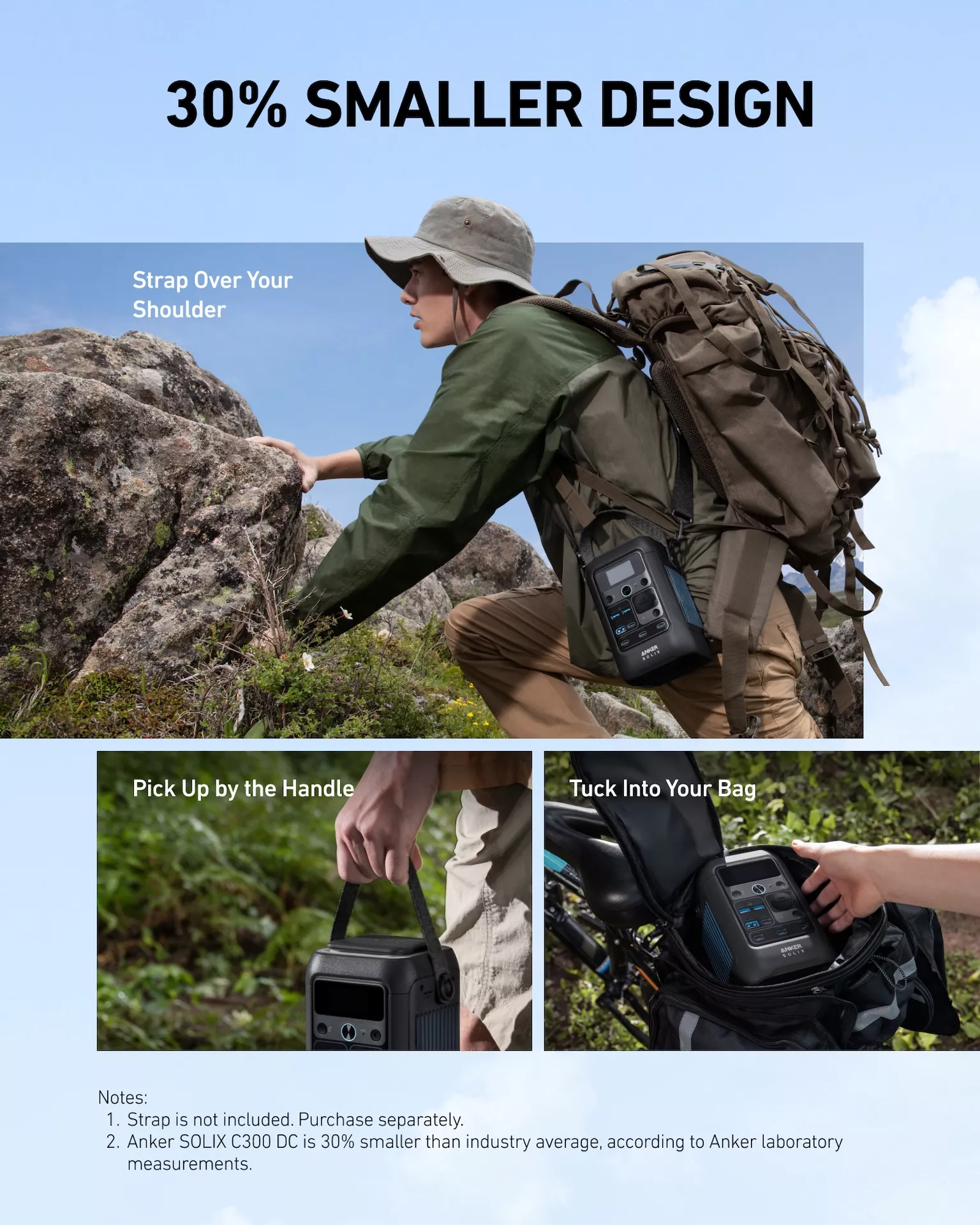 Kit Statie de alimentare Anker Solix C300X AC cu Panou solar Anker Solix 60W portabil [6]