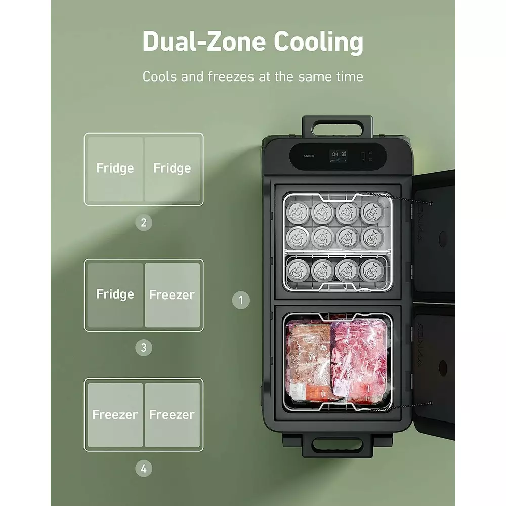 Lada frigorifica portabila 53L, 299Wh, Anker Everfrost Powered Cooler 50 [13]