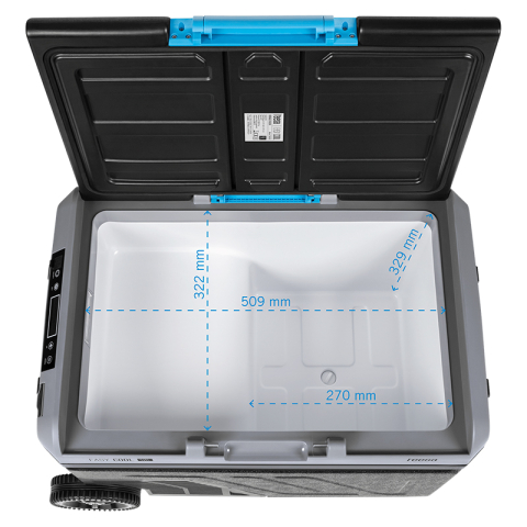 Lada frigorifica profesionala cu compresor, Troller, 40 l, Panou tactil, Porturi USB-A, USB-C, Alimentare DC 12/24 V si adaptor 220 V [4]
