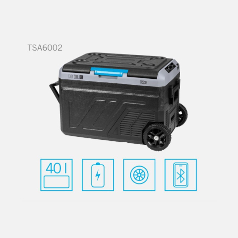 Lada frigorifica profesionala cu compresor, Troller, 40 l, Panou tactil, Porturi USB-A, USB-C, Alimentare DC 12/24 V si adaptor 220 V [10]