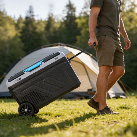 Lada frigorifica profesionala cu compresor, Troller, 40 l, Panou tactil, Porturi USB-A, USB-C, Alimentare DC 12/24 V si adaptor 220 V [12]